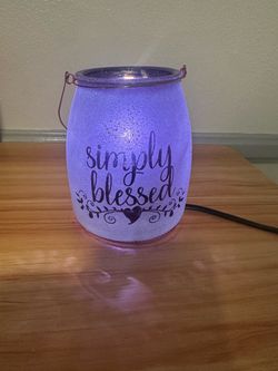 Title: “Simply Blessed” Light-Up Decorative Jar – $5