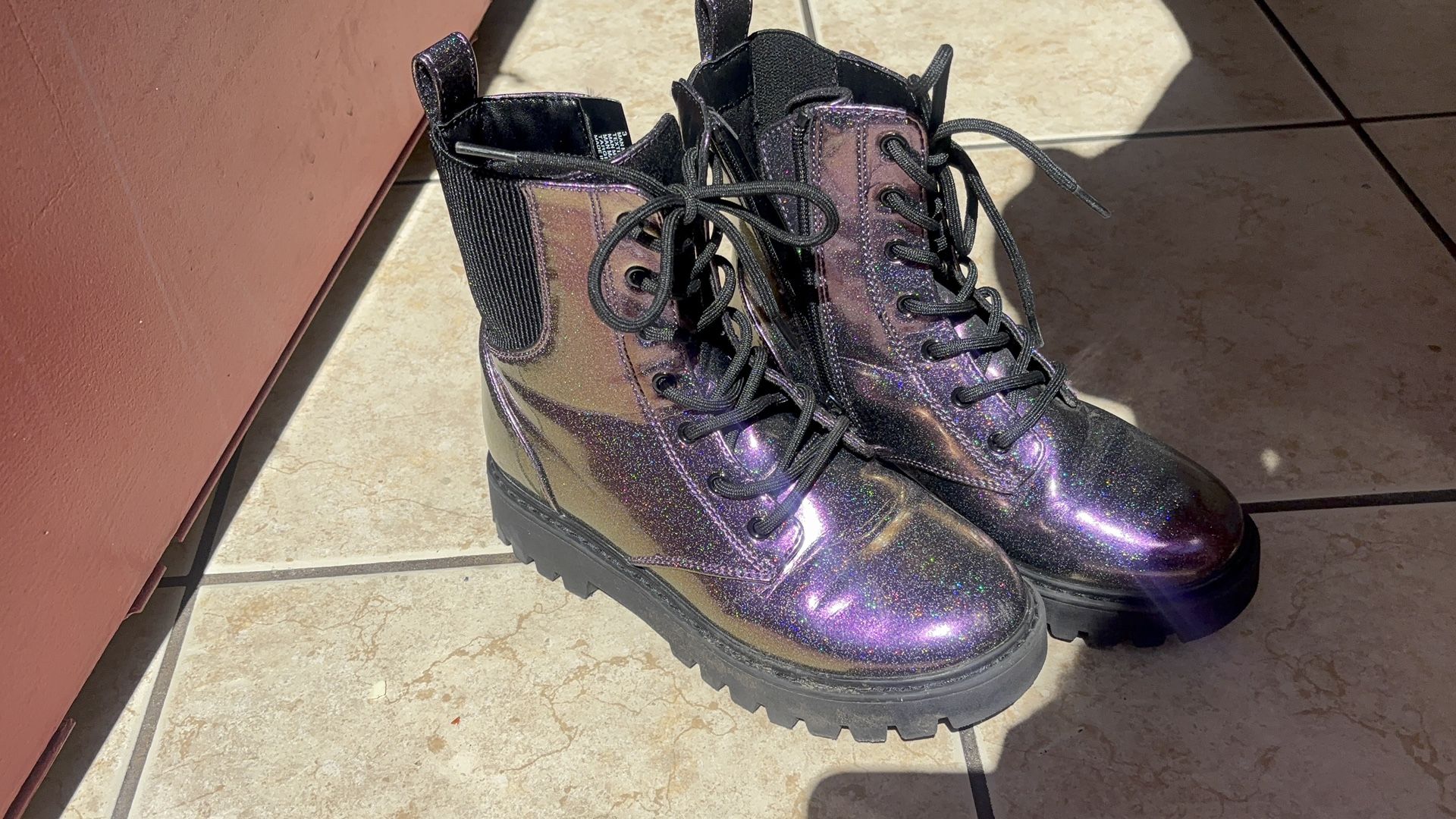 Girl Size 3 Combat Boots