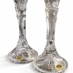 Lead Crystal  Royal Candlesticks 