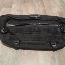 Black Crossbody Skunk Bag, Odor Proof, Weather Resistant