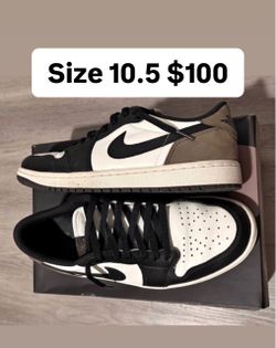 Jordan retro 1s low top mocha size 10.5 used