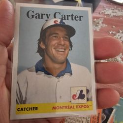 Montreal Expos Gary Carter '19 Topps Archives Bill Gullickson '19 Topps Archives 50th Anniversary Silver Insert Baseball Card 