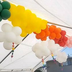 Rainbow Balloon Garland 