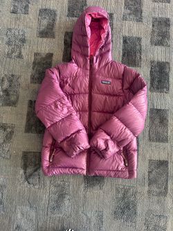 Kids Patagonia Hooded Puffer Jacket, size medium