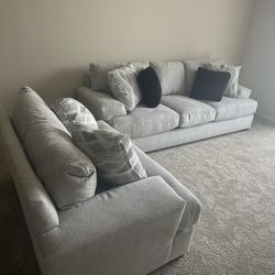 COMFY AND OVERSIZED COUCH AND CHAIR