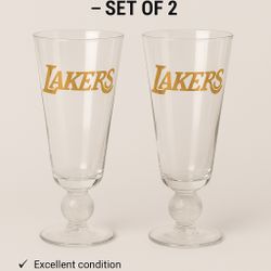 🏀 Los Angeles Lakers Collectible Glasses – Set of 2