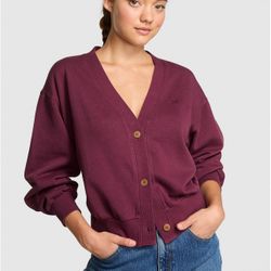 Victoria’s Secret PINK Fleece Cropped Cardigan