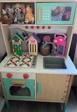 B. toys Wooden Mini Chef Kitchenette - Kids Play Kitchen wooden retro play kitchen