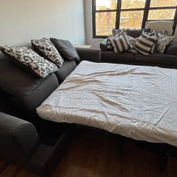 Ashley Furniture Levon Charcoal Queen Sofa Sleeper - Ted’s furniture from Schitt’s Creek!