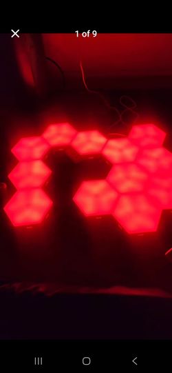 12 PIECE set of GE 6-pack LED Color Changing Tile Panel Lights kit :: OPEN TO OFFERS