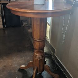 Heavy Wood Bar Table