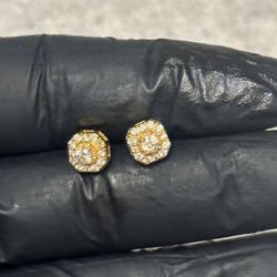 10k Gold Diamond Earrings