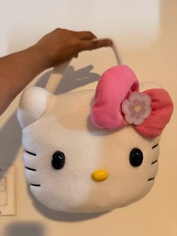 Hello Kitty Plush Basket