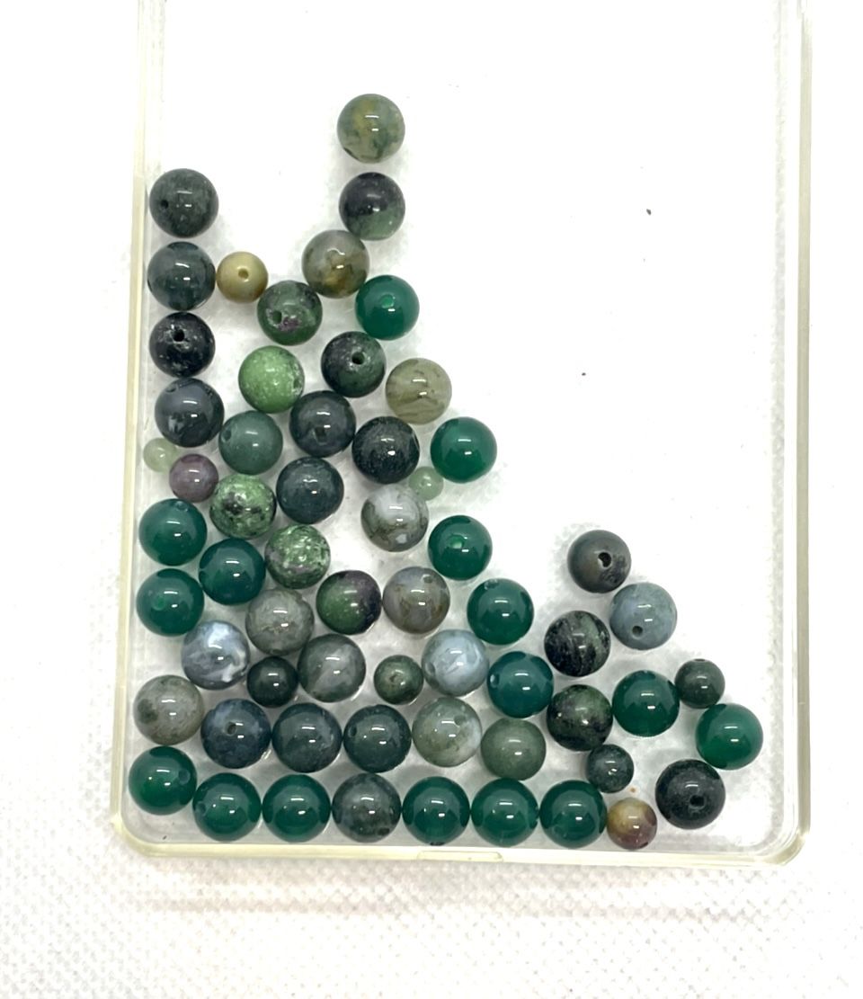 Lot Of Gemstone Green Beads