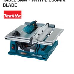 New / Never Used : Makita 10” Table saw with Foldable Roll Cart