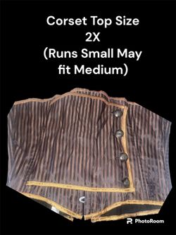 Corset Top Size 2XL Runs Small More Like A Medium