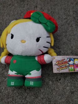 Hello Kitty Cammy Street Fighter Plush