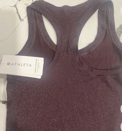 Athleta Seamless Tank NWT purple glitter color