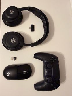 Gaming Headset, Mouse, and Controller