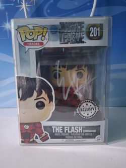 The Flash signed funko pop with COA