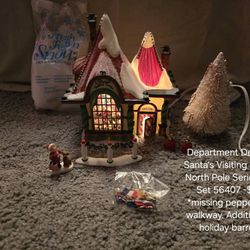 Department Dept 56 Santa’s Visiting Center North Pole Series Gift Set 56407