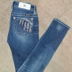WOMENS MISS ME SKINNY JEANS.  SIZE 24 