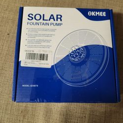Solar Fountain Pump. New