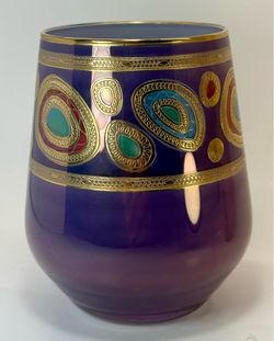 VIETRI REGALIA PURPLE STEMLESS WINE GLASS