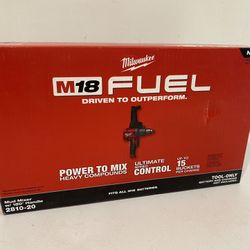 Milwaukee M18 FUEL 18-Volt Lithium-Ion Brushless Cordless 1/2 in. Mud Mixer (Tool-Only)