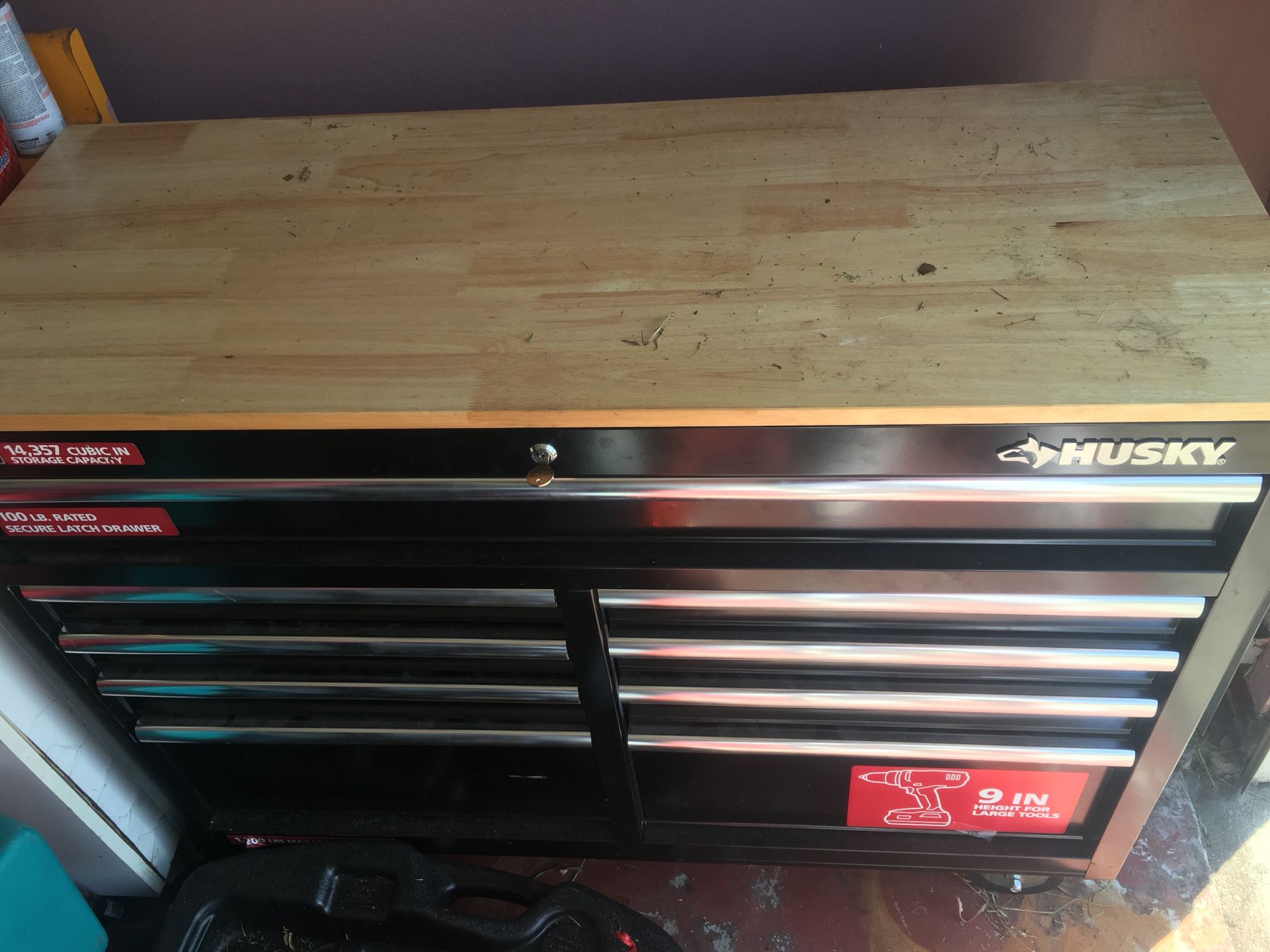 New tool box with tools.