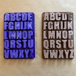 Silicone Letter Molds