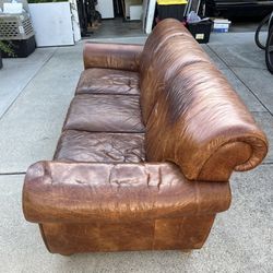 Light brown leather sofa from American Classics Leather