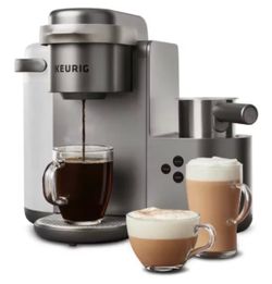 Keurig K-Cafe C Single Serve K-Cup Pod Coffee, Latte and Cappuccino Maker, Nickel