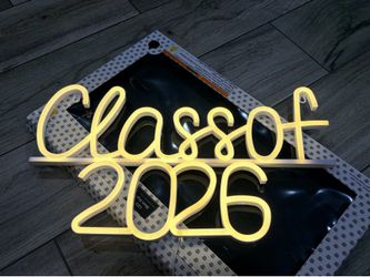 Class of 2026 LED NEON SIGN Decor Decoration GRAD Graduation