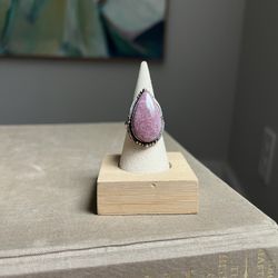 Adjustable Rhodonite Gemstone Ring ( firm on price ) 