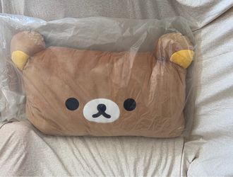 Giant San-X Rilakkuma Face Pillow Cushion 32" brand new