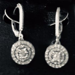 Diamond Sterling Earrings 