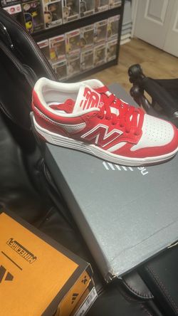 New Balance 480 Red White Low-Top Sneakers