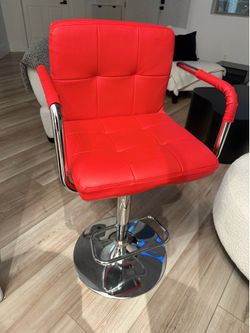 Single Red adjustables stool