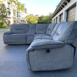 🛋️ Sectional Couch/Sofa - Recliners - Gray - Havertys - Delivery Available 🚛