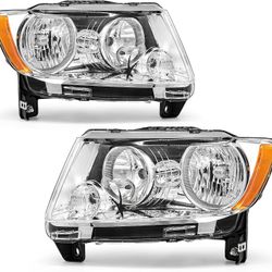 Headlight Assembly For Jeep Grand Cherokee & Compass Left & Right Pair