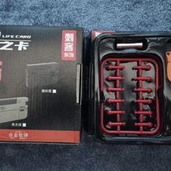 Life Card Toy Pistol Foldable Blaster Transforming Toy Shooting Gun Darts Set US