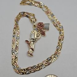 Fashion Necklace GOLD PLATED 3-colors 18k 