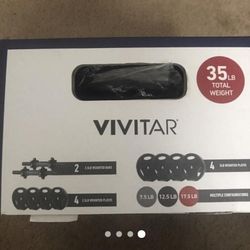 35 lbs double dumbell set, NEW