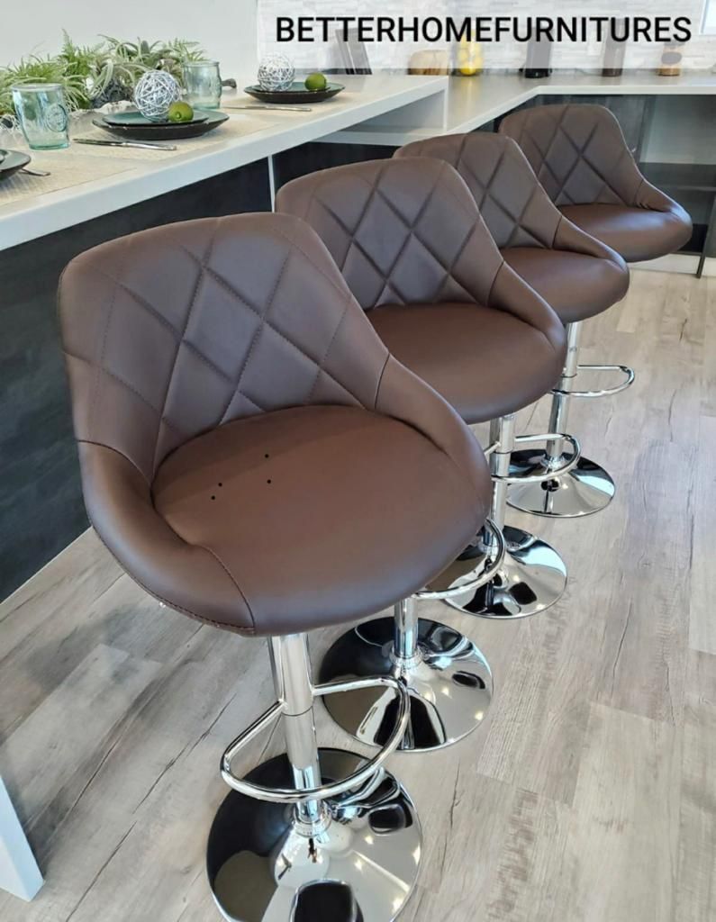 Modern design adjustable bar stools/ barstools in box only $75 each.