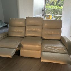 Leather Recliner Sofa Leather 