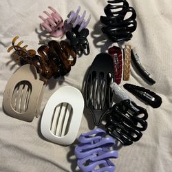 17 Assorted Hair Clips