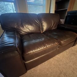 Leather Loveseat