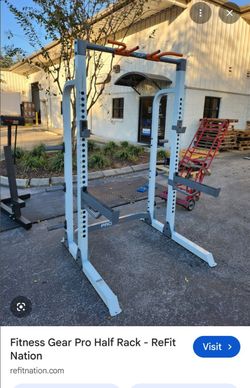 Fitness Gear Pro Half Rack read desc