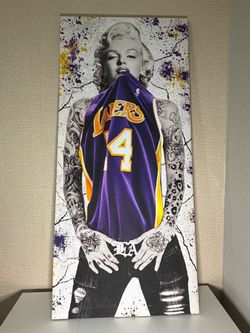 Marilyn Monroe Lakers Canvas Wall Art – 45” x 20.5”